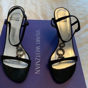 Stuart Weitzman Black Evening shoe.